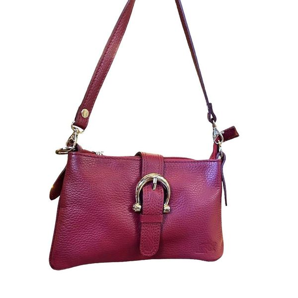 1. Borsa piccola 3 in 1 bordeaux BRASS Workshop tr235