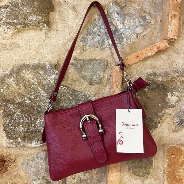 3. Borsa piccola 3 in 1 bordeaux BRASS Workshop tr235