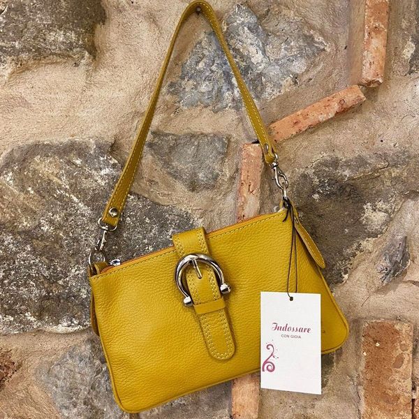 3. Borsa piccola 3 in 1 senape BRASS Workshop tr235