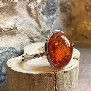 Bracciale In Ambra Baltica Naturale E Argento 925 – Lunghezza 20 Cm, Realizzato In Polonia