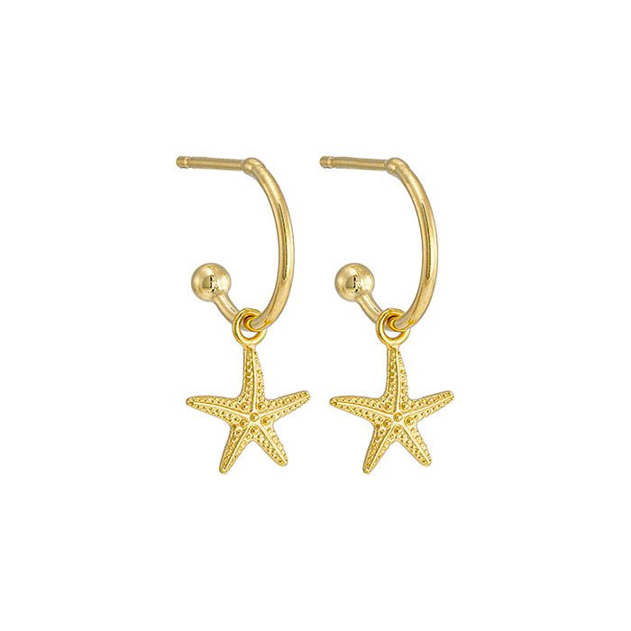 Daesar Orecchino Argento 925 Donna Stelle Marine Orecchini per Donna Orecchini Orecchini Zirconi Argento