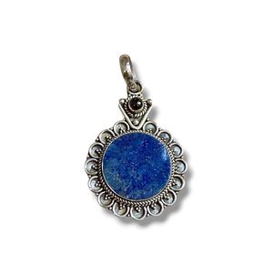 1. Pendente tondo di lapis blu