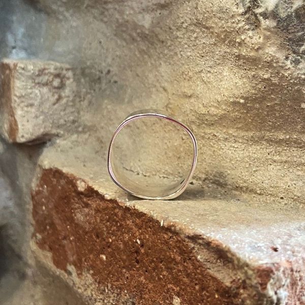 3. Anello fascia Fake grigio argento BRASS Workshop 24an21