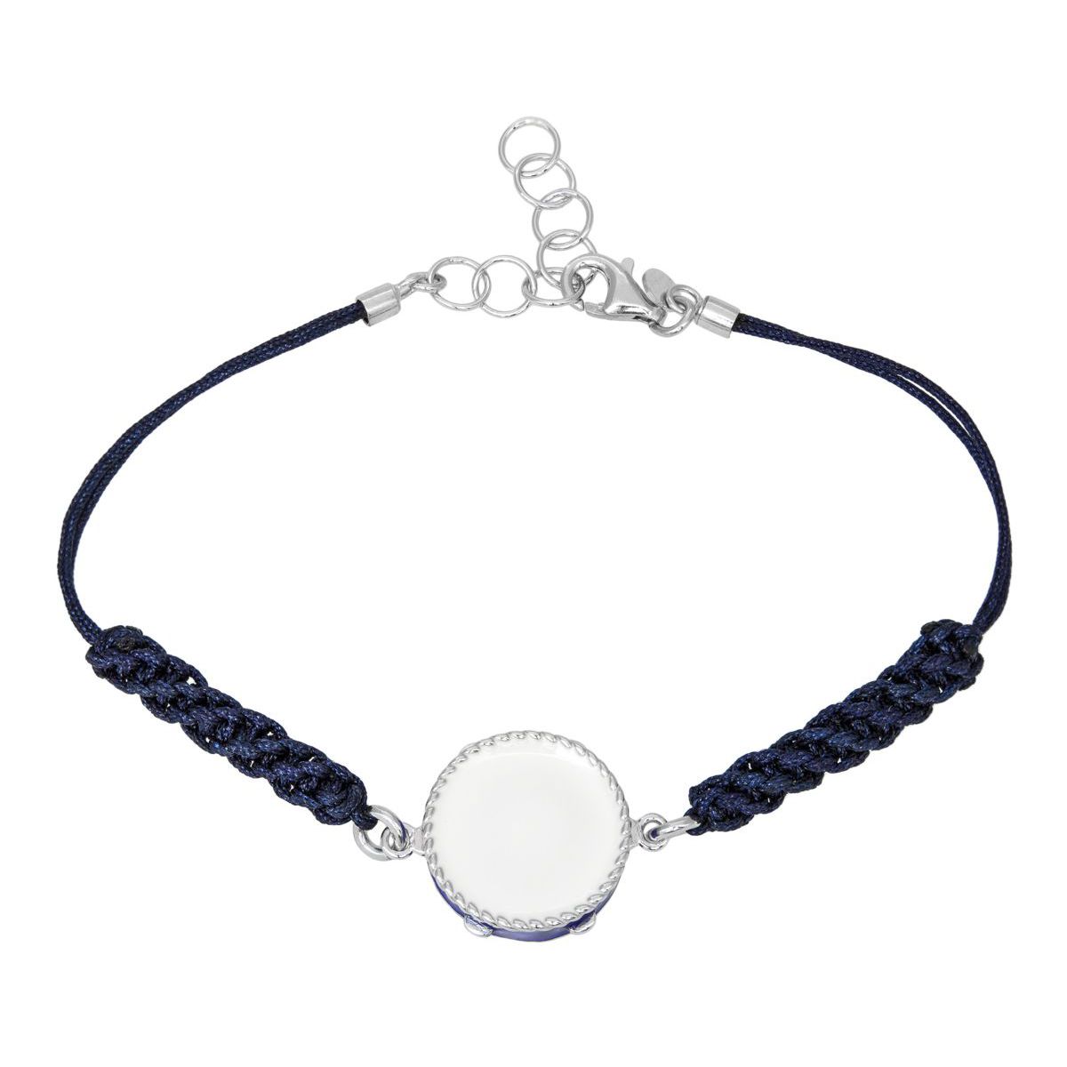 1. Bracciale filo Tamburello Siciliano Blu BRASS Workshop msb003rl