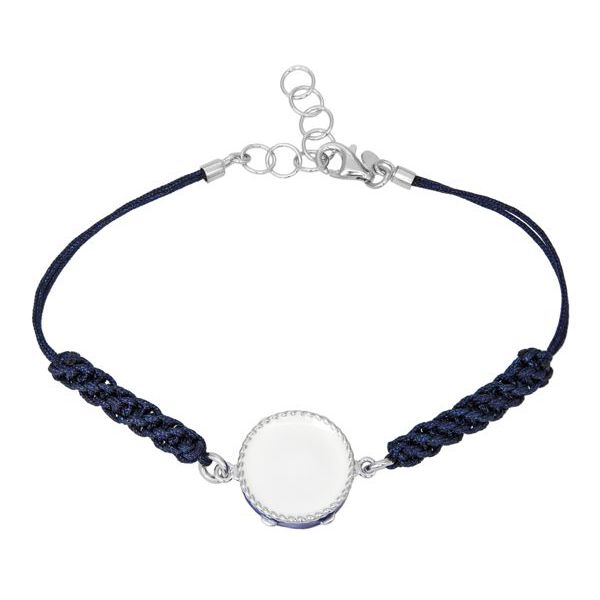 Bracciale filo Tamburello Siciliano Blu M'AMI Sicily Jewels