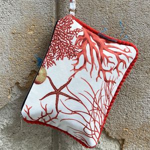 Seabed pochette red BRASS Workshop