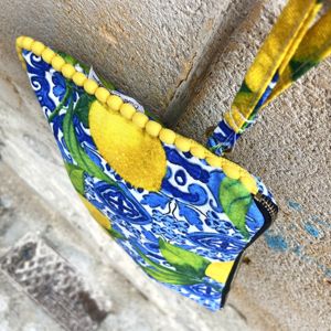 2. Pochette limoni con polsino Blu