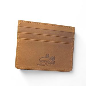 Portacarte essential marrone BRASS Workshop