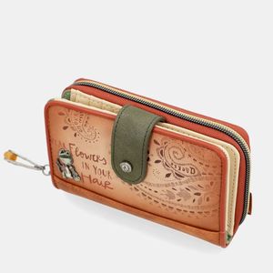 3. Portafogli medio Anekke Peace&Love beige