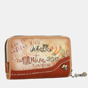 5. Portafogli medio Anekke Flowers beige