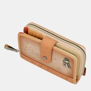 4. Portafogli medio Anekke Flowers beige