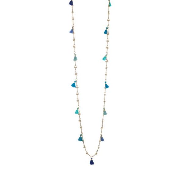 1. Necklace N424G dirty blue House Of Tuhina th-n424g