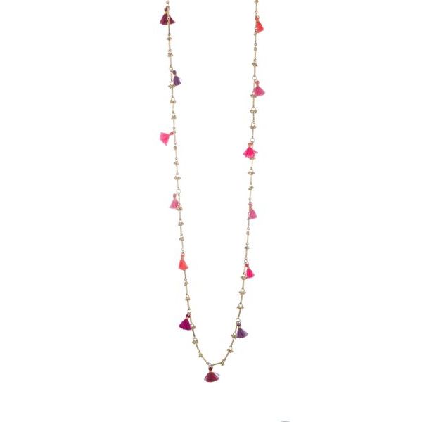 1. Necklace N424G jaipur pink House Of Tuhina th-n424g