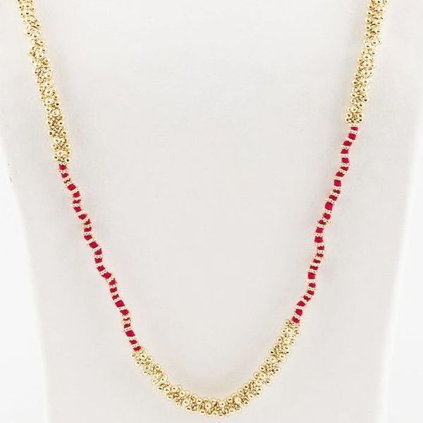 2. Tuhina necklace N434G cat pink House Of Tuhina th-n434g