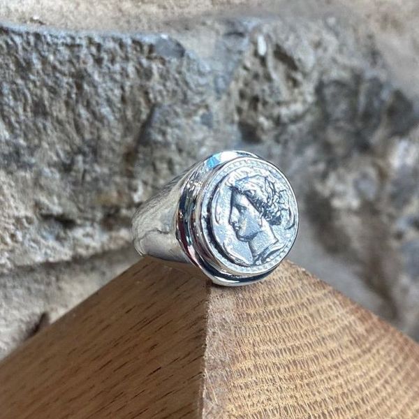 4. Anello “Aretusa” grigio argento BRASS Workshop aaa01