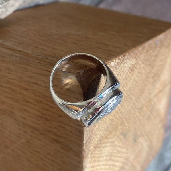 2. Anello “Aretusa” grigio argento BRASS Workshop aaa01