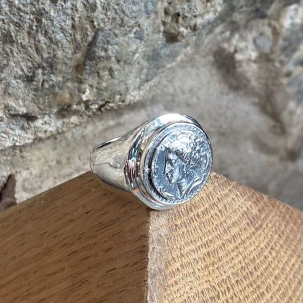 3. Anello “Aretusa” grigio argento BRASS Workshop aaa01
