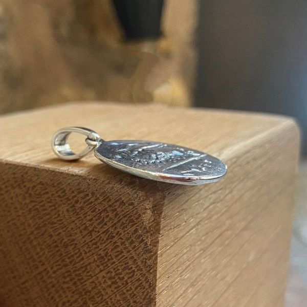 1. Arethusa coin pendant silver grey BRASS Workshop paa01