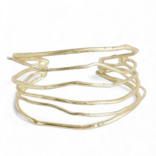 3. Simple twig bracelet gold KALLIOPE Handmade Jewelry gb1626b