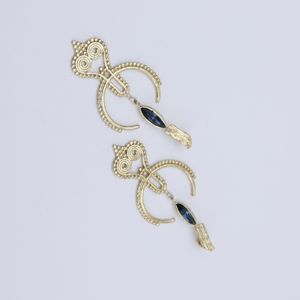 Hera earrings black KALLIOPE Handmade Jewelry