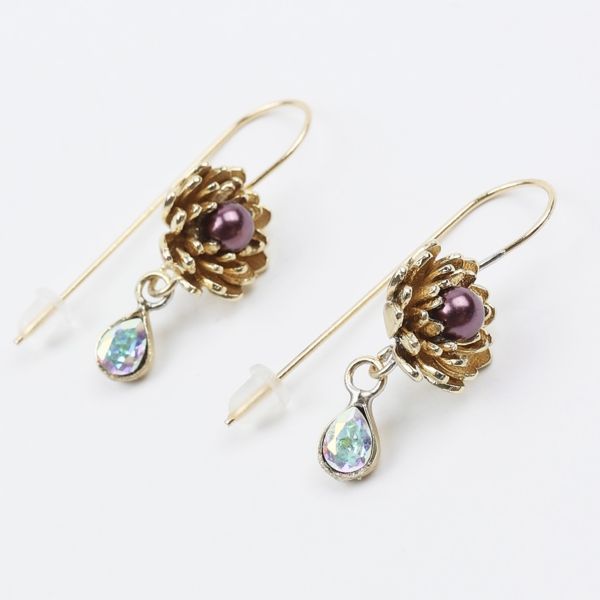 1. Orecchini Shiny petal oro KALLIOPE Handmade Jewelry gs1623b