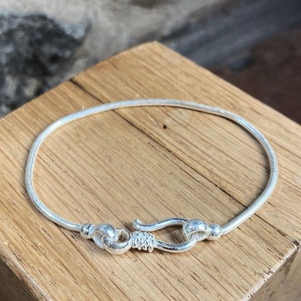 1. Bracciale "snake" 2 mm grigio argento BRASS Workshop snake06
