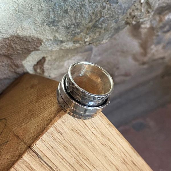 Lotti Sfusi 20/100 Pezzi Anelli A Catena Spinner In Acciaio Inossidabile 316L Rotanti Da Uomo Di Alta Qualà All'ingrosso Da 8 Mm - Foto 8