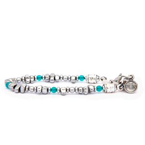 Bracciale Sassolino acqua marina azzurro Portonovo bracciali italiani