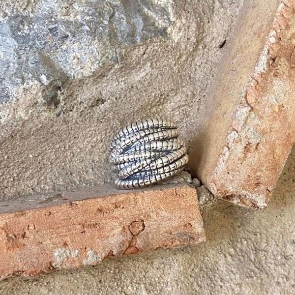 1. Anello Dred grigio argento BRASS Workshop 24an34