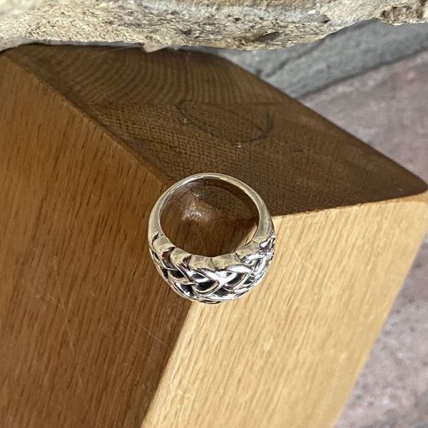 2. Anello Trame grigio argento BRASS Workshop 24an37