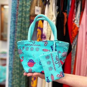 Filicudi mini bag teal BRASS Workshop