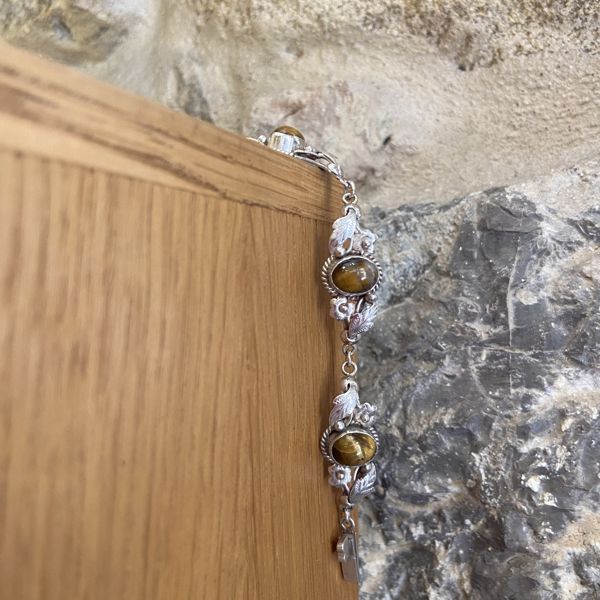 4. Bracciale flora Marrone BRASS Workshop 24br47