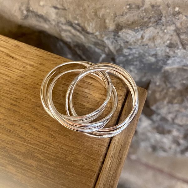 3. 7 wedding ring silver grey BRASS Workshop 24an48