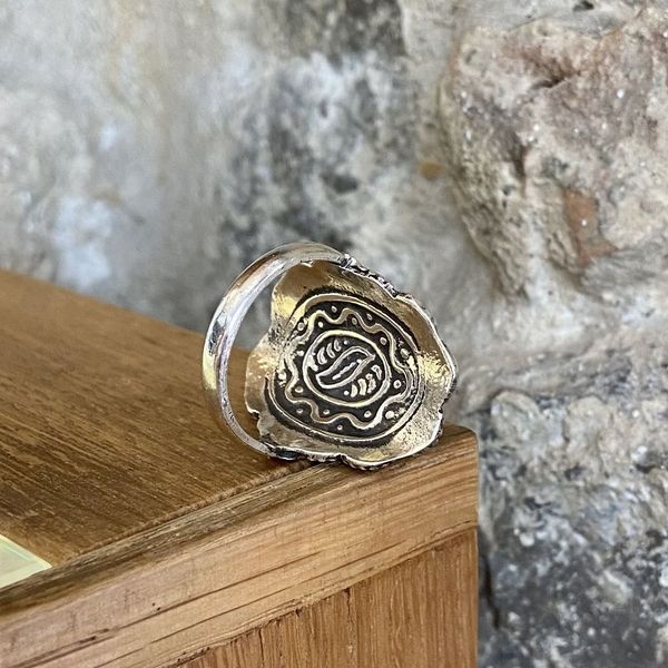 2. Lapis ring blue BRASS Workshop 24an50