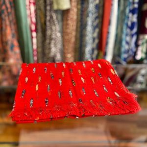 Pareo "Anchovies" red BRASS Workshop