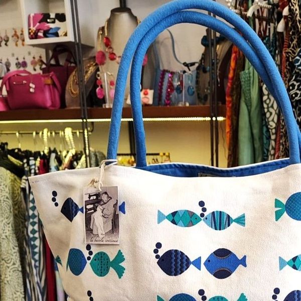 2. Borsa Camilla Crazy fish bianco BRASS Workshop ca-cr-fi