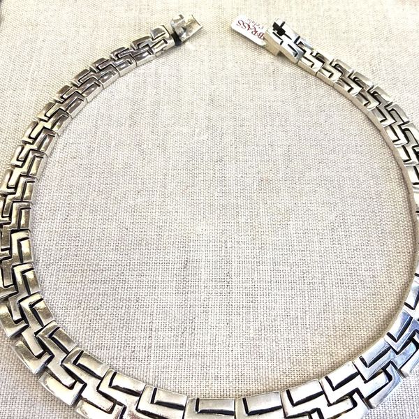 2. Girocollo moduli grigio argento BRASS Workshop 24cl10