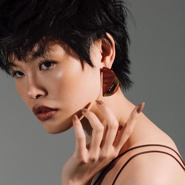 2. Influence earrings brown Antùra Accessori aoh100245
