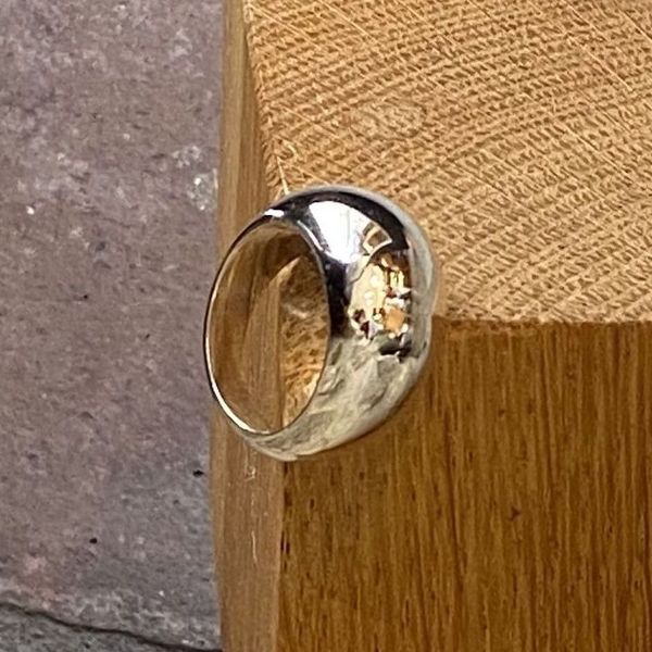 2. Anello classic bombato grigio argento BRASS Workshop 24an52