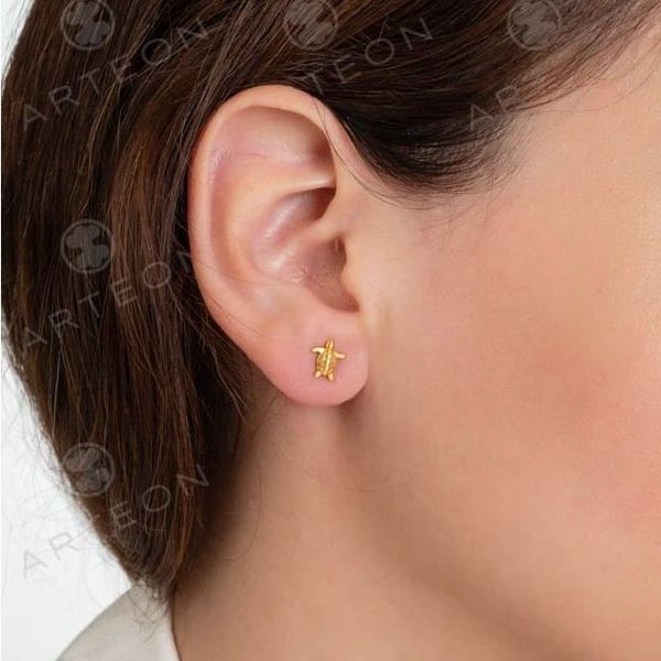 2. "Sea Turtle" Earrings gold Arteon 51068-000