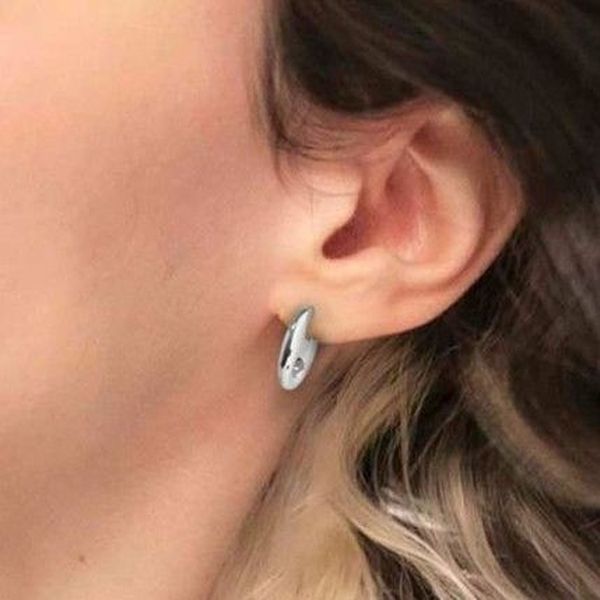 2. Orecchini maglia marine grigio acciaio Marlù Gioielli 33or0054