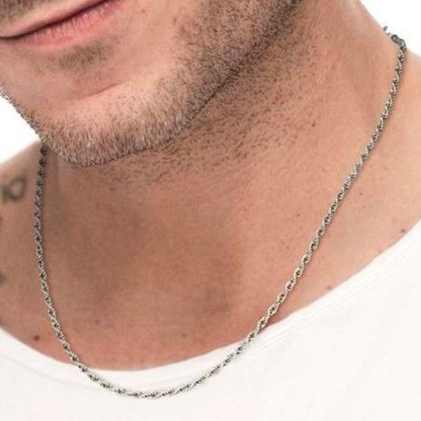 2. Collana corda 2,5 mm grigio acciaio Marlù Gioielli 33cn0024