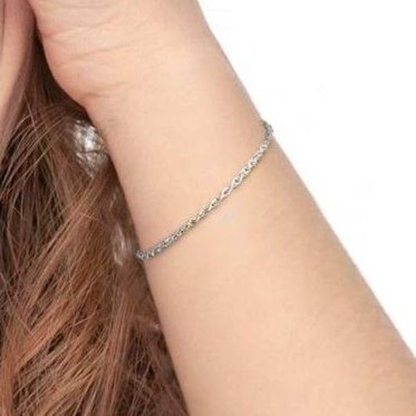 Jewels by Leonardo Signora Darlin's 015860 - Bracciale da Donna in Acciaio Inox/Argento con Perla Imitazione, 18,5 cm, Clip Piccola, Vetro, Perla : Leonardo