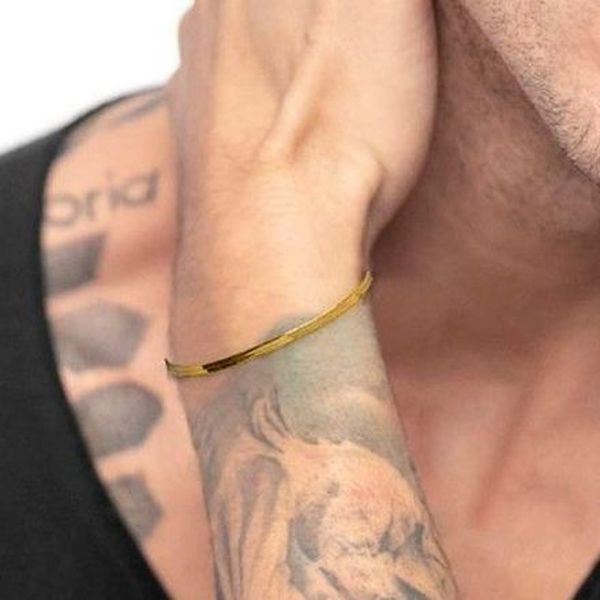 1. Bracciale maglia piatta snake oro Marlù Gioielli 33br0041