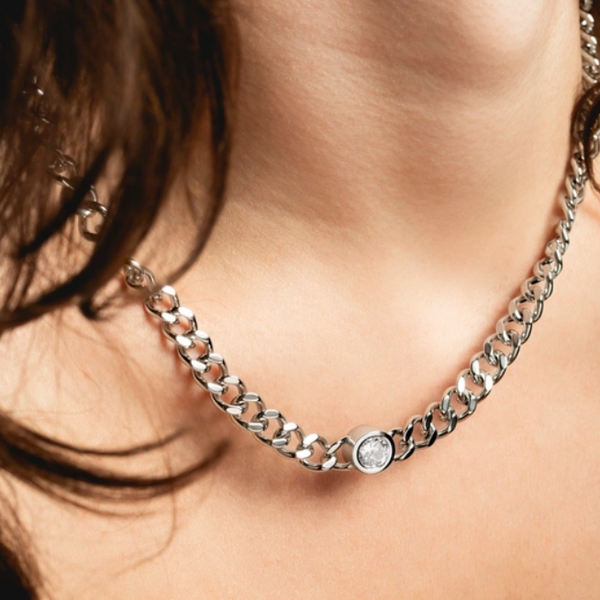 2. Collana LS2333 grigio acciaio LOTUS Style ls2333-1