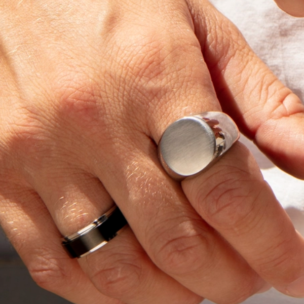 1. Anello LS2399 grigio acciaio LOTUS Style ls2399-3