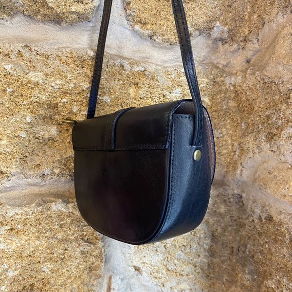 2. Borsa postina piccola nero BRASS Workshop ta-027