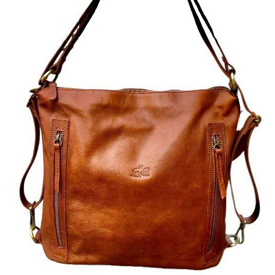 BORSA DA SPALLA CONVERTIBILE IN ZAINO PELL VINTAGE MERCURY QZ49854