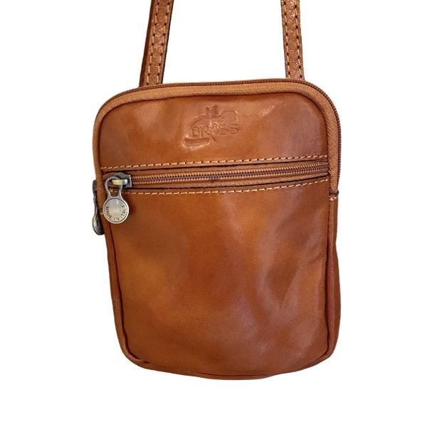 1. Small shoulder strap brown BRASS Workshop ta-030
