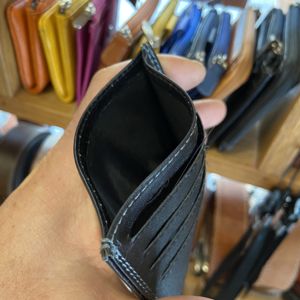 1. Credit/debit card holder black BRASS Workshop ts-1005